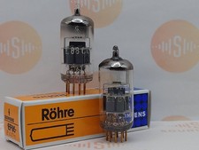 Siemens E88CC 6922 Gray Shields Pre acid-etching Matched Pair - Munich - Strong