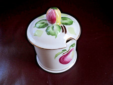 Vintage Apple Fruit 2 Piece Jelly/Jam Jar Unmarked Perfect