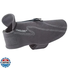 VIVAGLORY Dog Fleece Coat Warm Jacket with Hook and Loop Fastener, Easy to Ta