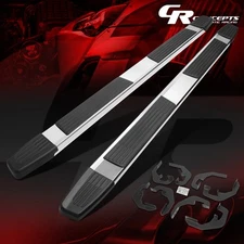 PAIR 6" ALUMINUM RUNNING BOARD FOR 2017-2019 SILVERADO SIERRA PICKUP CREW CAB