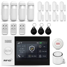 2025 WiFi Wireless Home Alarm System - 4.3-inch Touch Screen, 10-Minute Insta...