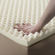 New -Soft Foam Twin Bed Pad 72L x 34W x 4H Egg Crate Mattress Overlay Topper