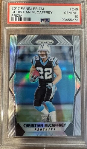 2017 Panini Prizm Rookies Christian McCaffrey #249 (RC) PSA 10