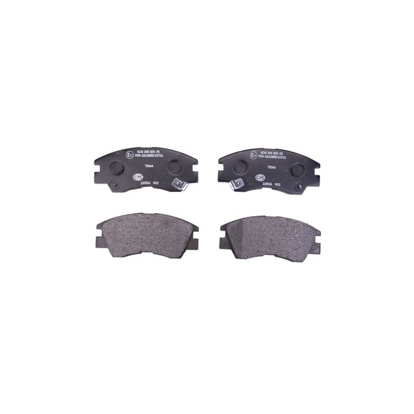 Bremsbelagsatz Mit VerschleißWarnung 16,5 Mm Hella FüR U.A. Mitsubishi L-image