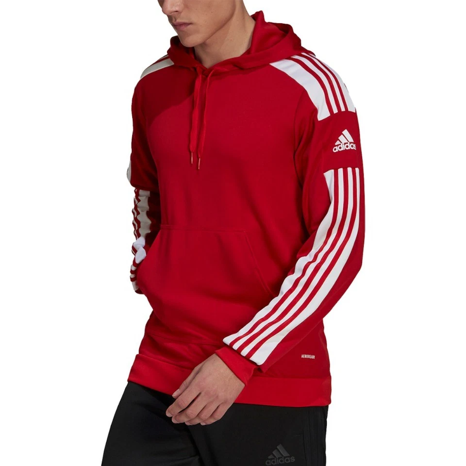 Adidas Mens Hoodie AEROREADY Squadra 21 Long Sleeve Athletic Hooded Sweatshirt