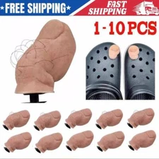 Big Toe Charm 3D Funny Toe Shoe Charms Big Toe Charm with Hairy Hot For Croc