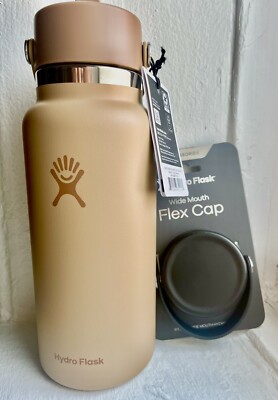 NEW Hydro Flask Walnut 32oz Whole Foods LIMITED EDITION. W/extra