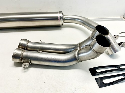 Silmotor Exhaust 1/2 System 50mm Ducati SBK 748 - 916 - 996 - 998 Titanium Cans - Picture 7 of 12