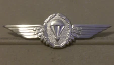Genuine Issue German Military Bw Paratrooper Badge, Silver, NOT a PX copy