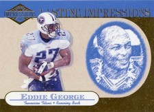 EDDIE GEORGE 2001 Pacific Impressions Lasting Impressions #20