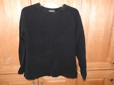 Eddie Bauer Crewneck Sweater Women s Size Small Black Cotton