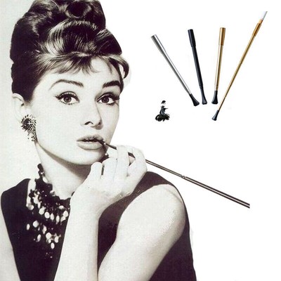 Women Long Cigarette Holder Pipe Lady Cigarette Pipe Holder Retractable Vintage