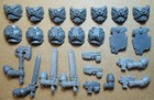 Space Marines - Assault Squad 2004 - Torso Shields Power Sword Axe (a) Bits 40K