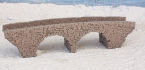 1:220 BRIDGE Z GAUGE BRIDGE Z SCALE OLD 2 ARCH STONE BRIDGE LASER ENGRAVED - Picture 2 of 9