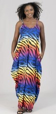 Woman  s Animal Print Maxi Dress - Ships USPS free.