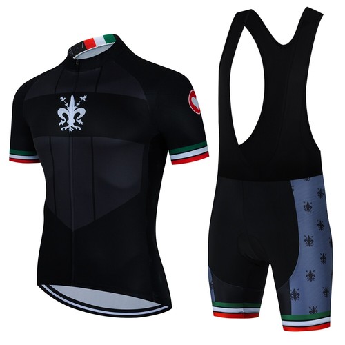 Summer Clothing Cycling Clothes Kits Short Sleeve Bib Shorts Men's Breathable - Picture 8 of 35