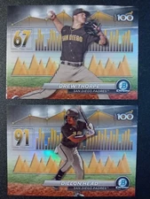 (2) 2024 Bowman Chrome Top 100 Drew Thorpe/Dillon Head # BTP-67, 91 S.D. Padres