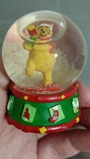 Winnie The Pooh Sfera Vetro Neve Boule De Neige Snow Ball Vintage 7cm Palla