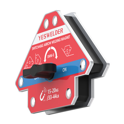 33-44LBs Switchable Arrow Welding Magnet, Multi-angle Magnetic Welding Holder