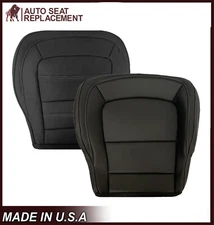 2015 - 2022 GMC Canyon - Denali Right Left Bottom Real Leather Seat Cover Black