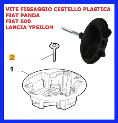 #ad nut Bolt Nut For Attaching To The Spare Wheel Carrier Fiat Panda $35.35