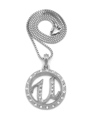 USHER PENDANT & 20'' 2mm BOX CHAIN*