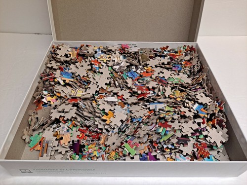 Jigsaw Puzzle 1500 Piece, Buffalo Games - Pizza Arcade (Complete - used once) - Picture 5 of 5