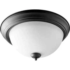 Quorum International 3063-15-69 Fort Worth Flush Mount Noir