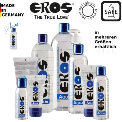 Eros Aqua Lubricante Sexual Neutro a Base de Agua Para Sexo Anal y Vaginal 💧