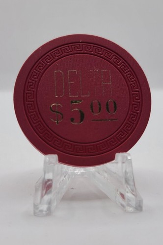 Delta "Club" Saloon Virginia City Nevada 1958 $5 Chip N0252