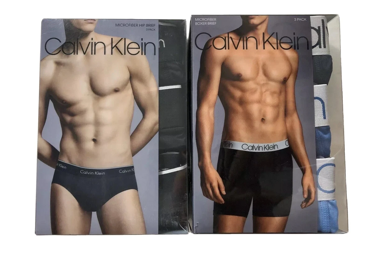 Calvin Klein Men's Underwear 3 Boxer Briefs + 3 Hip Briefs Size XL Lot of 6