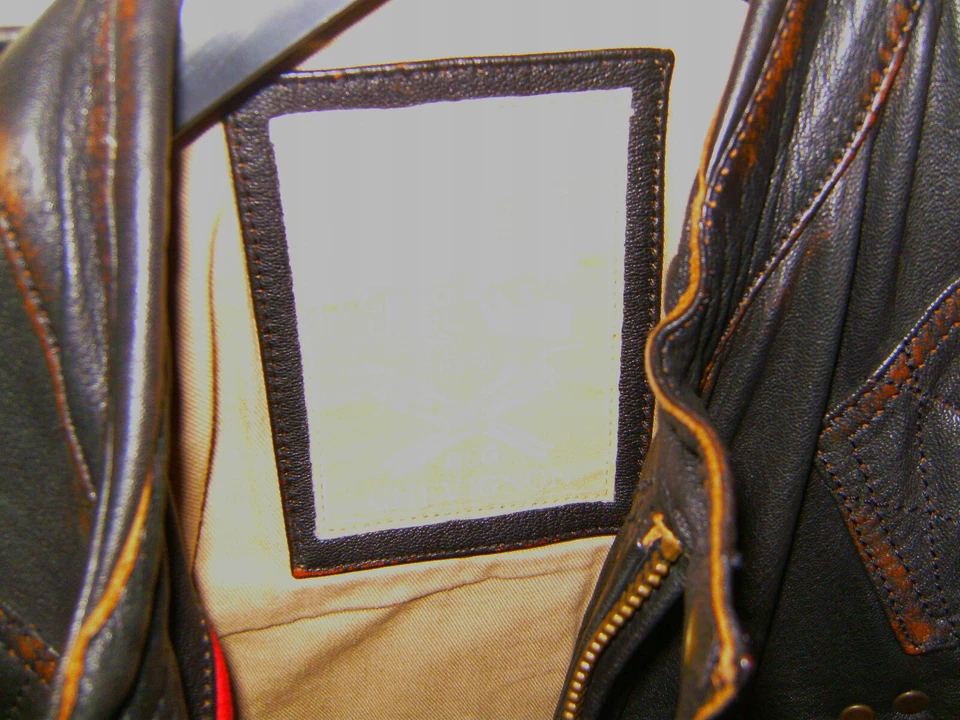 CHEVIGNON LEDERJACKE BIKERJACKE - RIDE EM COWBOYS m vintage - Bild 4 von 4