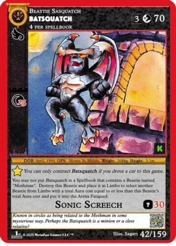 Metazoo Cryptid Nation 1st Ed. KICKSTARTER Mothman Holo PSA 10