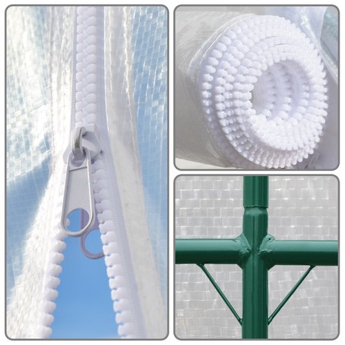 Half Transparent Larger Walk-In Plant Hot Greenhouse Garden Outdoor ABS Clamps - Picture 7 of 50