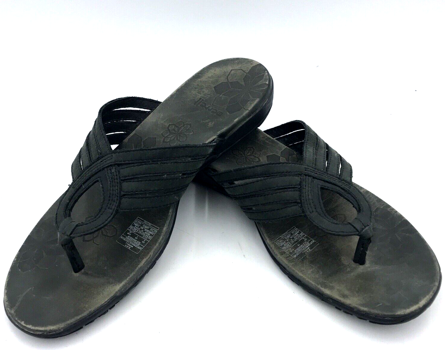 Merrell Lidia Women Flip Flop Sandal Size 9 Black Thong Cushion