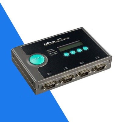 NPort 5410 4-Port RS232 to Ethernet Serial Device Server Fit Dual Power Supply