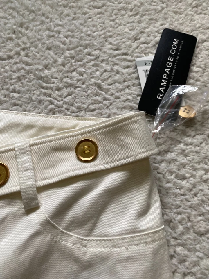 Pantalones ajustados Rampage para mujer blancos talla 1 Foto 4 de 4