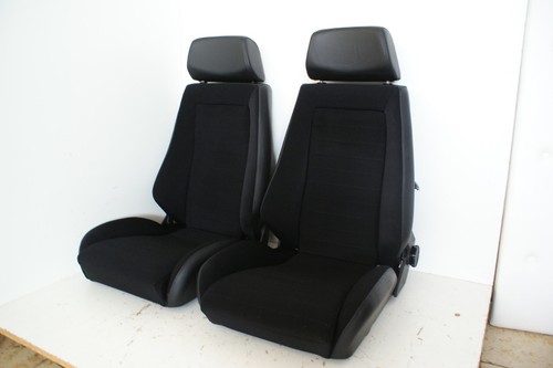 ASIENTOS RECARO TELA PIEL OPEL MANTA Y CUBO VIEJO RARO - Imagen 2 de 6
