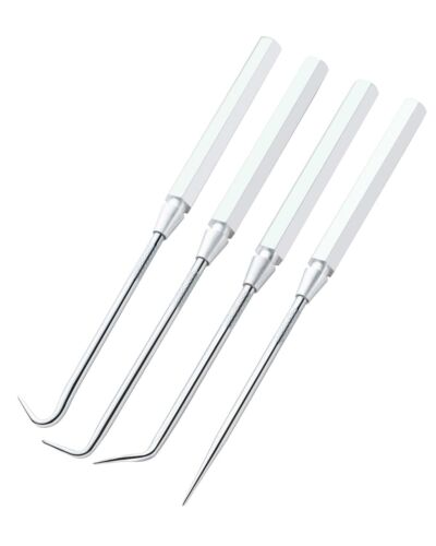 4-Piece Precision Hook and Pick Set for Automotive | Aluminum Handle