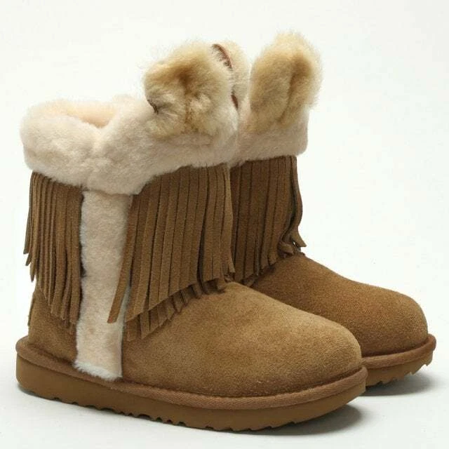 NEW UGG TODDLER DARLALA CLASSIC II CHESTNUT BOOTS