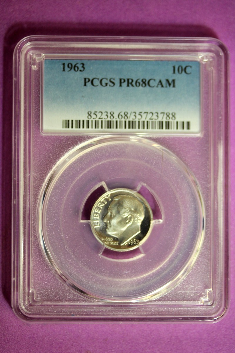 1963 PCGS PR68 CAM Roosevelt Dime #B32629 | eBay