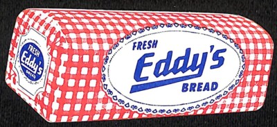 ''Fresh Eddy's Bread'' Great Falls, MT Bakery Die Cut Trade / Business Card NOS