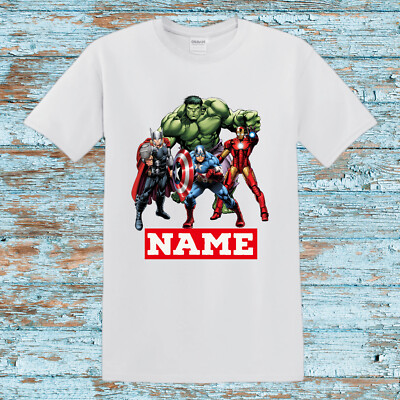 Custom Avengers Birthday Shirt Incredible Hulk Number Custom T