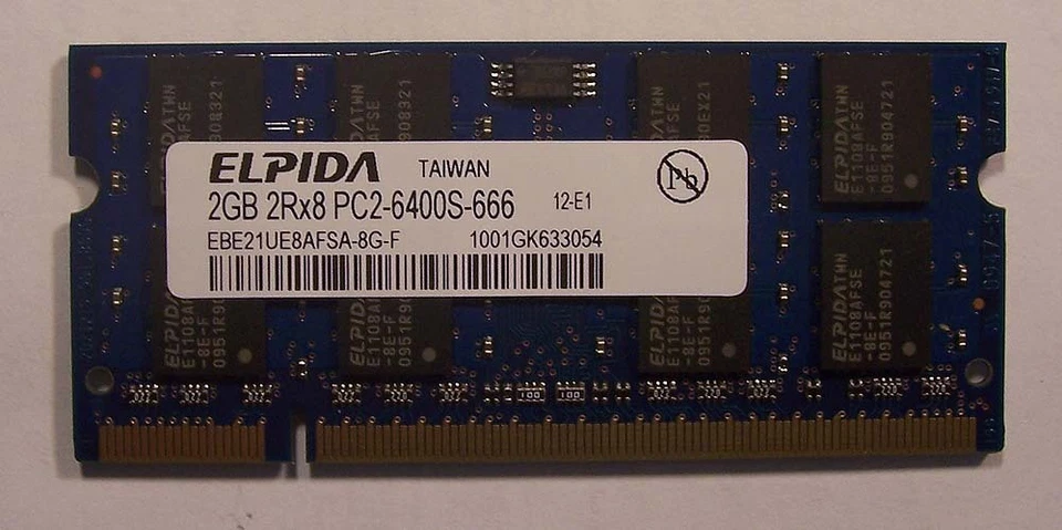 New 2GB DDR2 2Rx8 PC2-6400S-666 800MHz 200-pin Laptop Memory Stick - Image 4 of 4