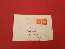 UK Exmouth Sunny South Devon  1964 Slogan Cancel stamp cover R35891