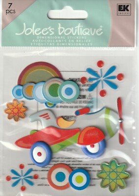 Jolee's Boutique 3D Stickers AERO PLANE TOYS Theme 81341 FAST FREE SHIPPING!