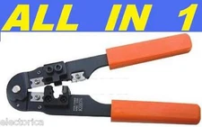 RJ45 CRIMPER STRIP CUT TOOL For CAT 5 6 ETHERNET NETWORK CABLE CAT5 CONNECTOR RJ