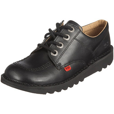 Kickers Kick Low Black Leather Back To School Shoes in Women's Size 3-8 Kickers Kick Low Black Leather Back To School Shoes in Women's Size 3-8