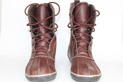 LL Bean Women's 9 1/2 Boots Bar Harbor TEK Brown Leather Duck Co Waterproof - Picture 10 of 23