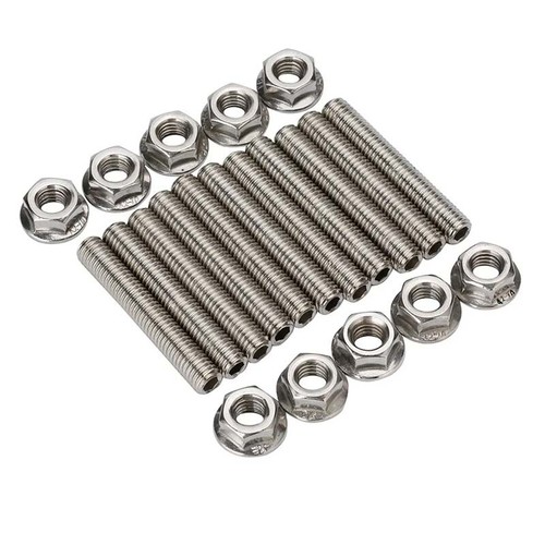 Stainless Steel Exhaust Manifold Stud Kit Fits for Ford F150 4.6/5.4L V8 Engine - Picture 2 of 8